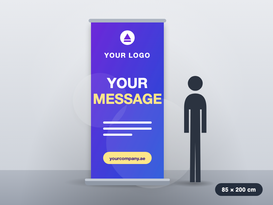 Roll-up Banner 85 x 200 cm