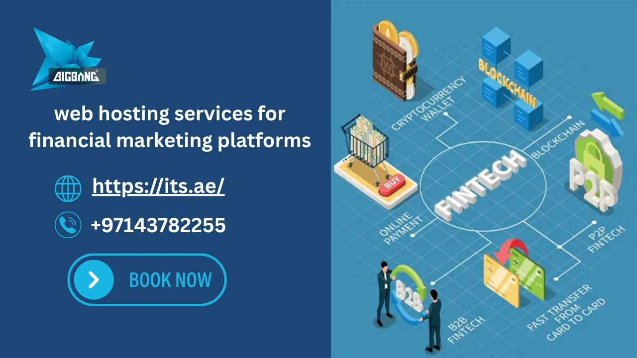 web hosting services for financial marketing platforms