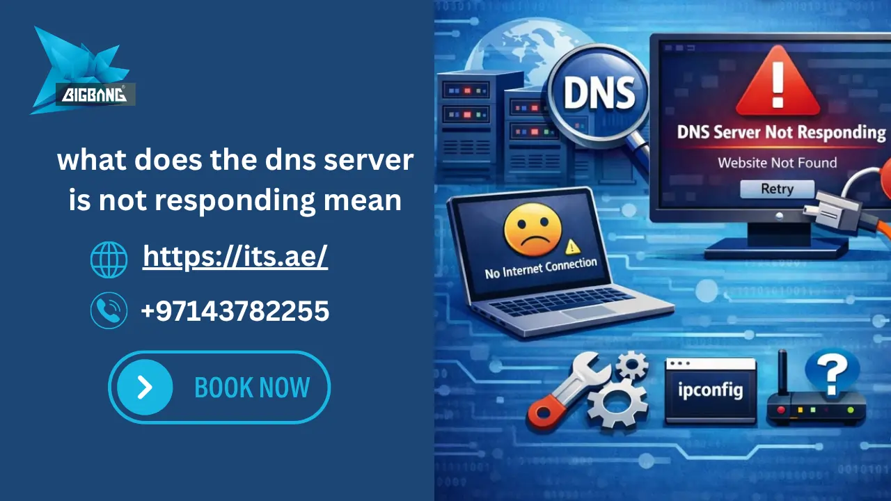 what does the dns server is not responding mean