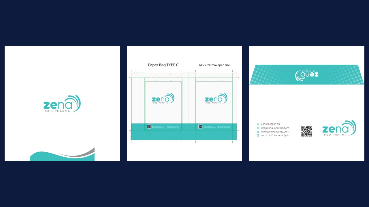Zena Med Pharma — Brand & Stationery