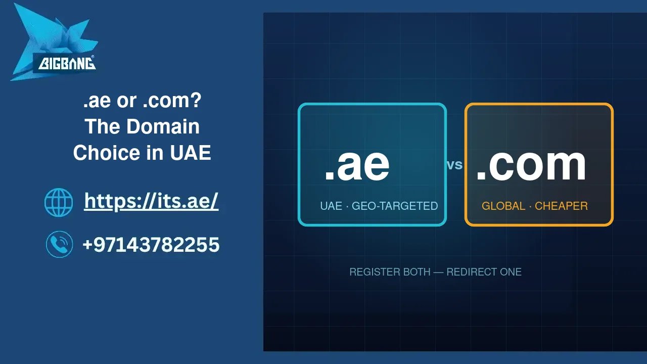 .ae or .com — choosing the right domain for a UAE business