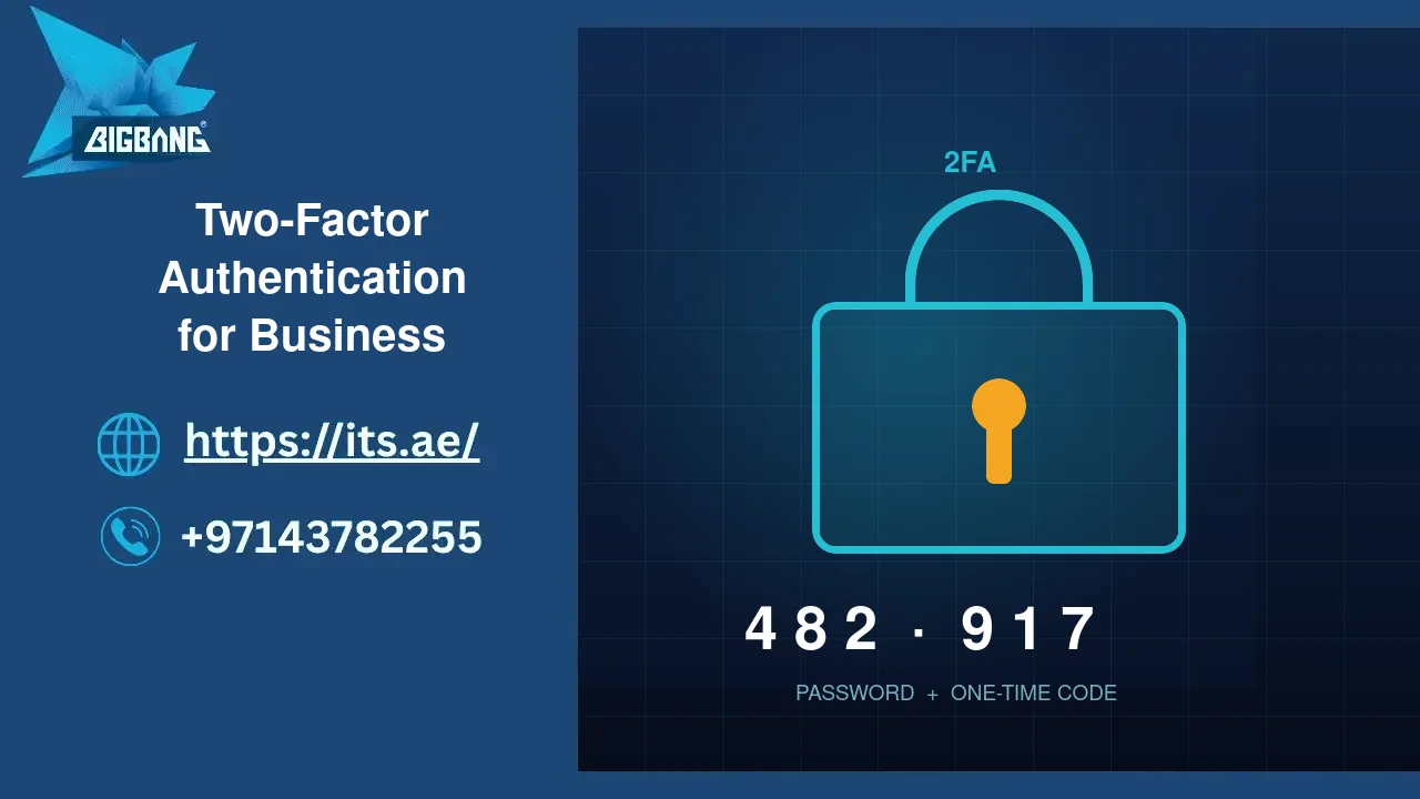 Two-factor authentication for business — password plus one-time code